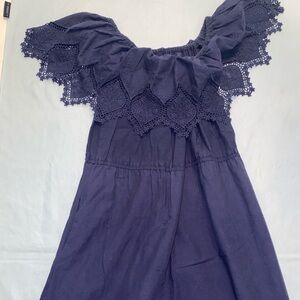 Eva Mendez for NY&Co Off Shoulder Maxi with Lace Detail L